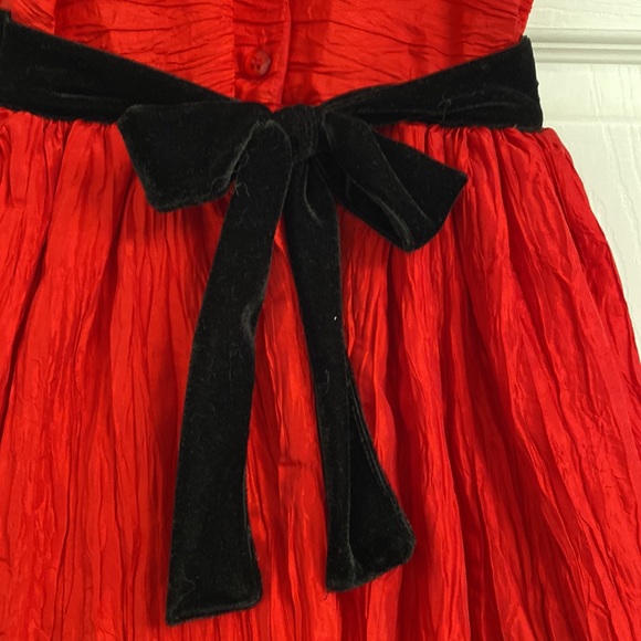 Girls Red and Black Christmas / Holiday Dress size 6 - Picture 3 of 8